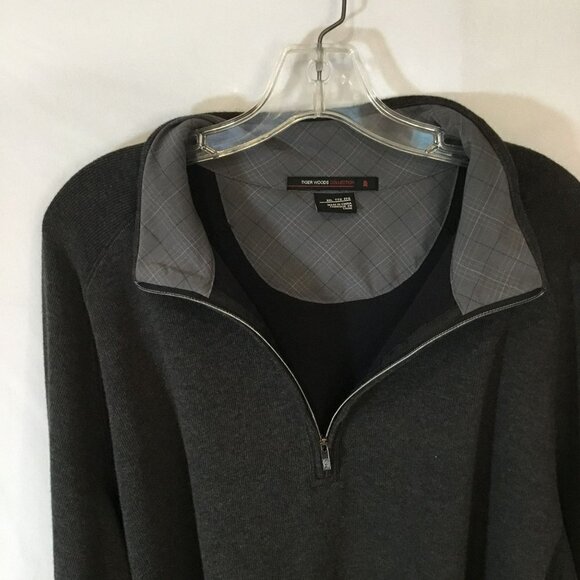 Tiger Woods Collection Men's Quarter Zip Long Sleeve Pullover Sweater Size XXL - Picture 4 of 12